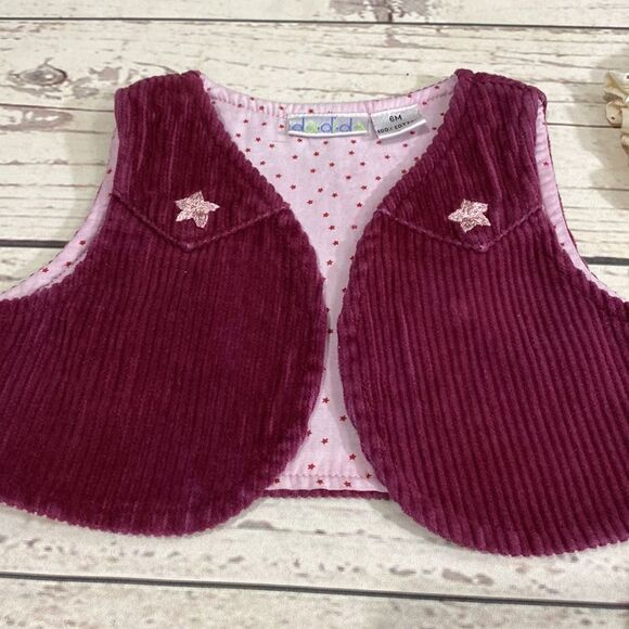 Infant Baby Girl Dress with Matching Vest. Size 6M - Picture 4 of 7